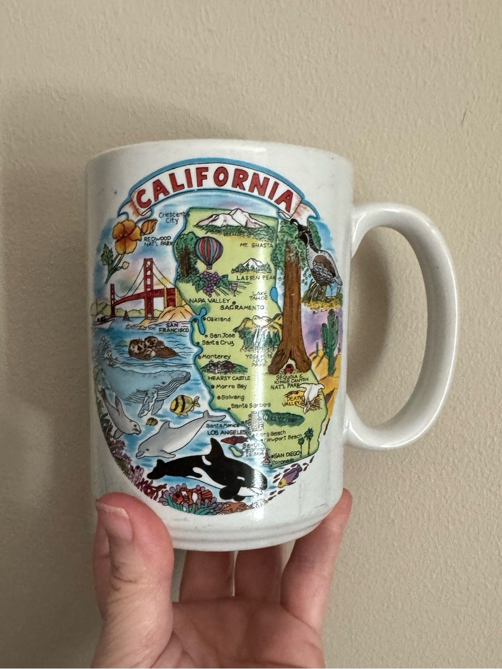 Vintage CA Souvenir Mug